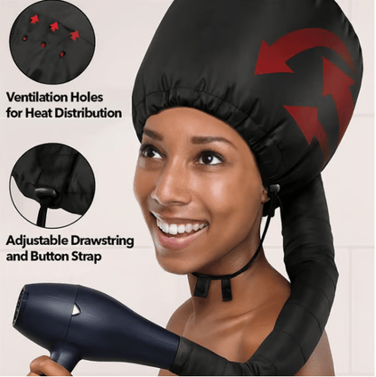 🏆Long Hair Dryer Cap – Save Time & Shield Hair (Final Hours!)