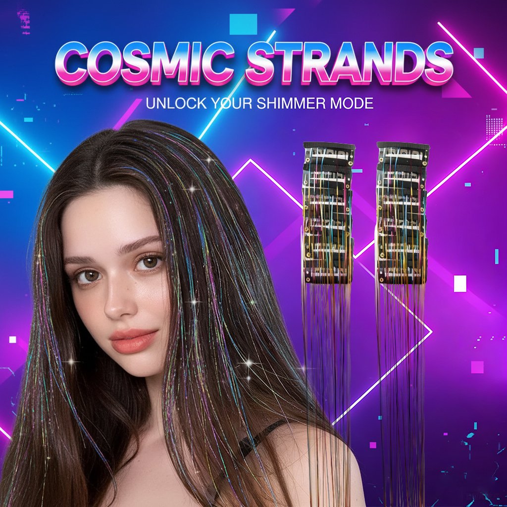 🔥Last Day Buy 2~60% OFF ✨Clip-in Tinsel Hair Extensions(A set of 12 pieces)