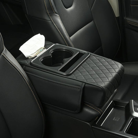 Multifunctional PU Leather Car Armrest Box Mat