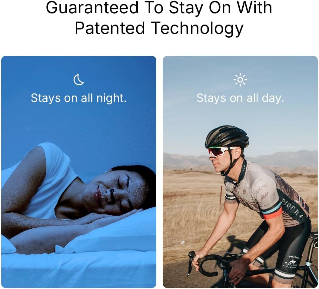 Intake Breathing Nasal Strip Starter Kit (15 Count, Black) - Boost Oxygen Intake, Reduce Snoring, Improve Sleep Quality - Sweat Resistant, Skin Safe Nasal Strips - Extra Strength Snoring Solution