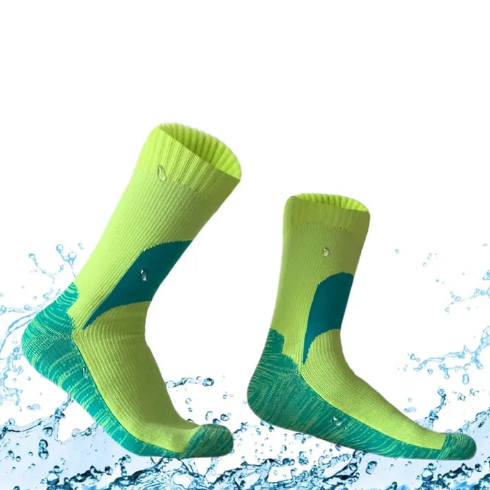 🧦 Unisex Crew Waterproof Socks – Neon Pulse