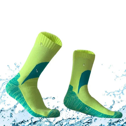 🧦 Unisex Crew Waterproof Socks – Neon Pulse