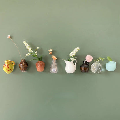 🌸Small items = big home joy!🏺Mini Vase Magnets for Fridge