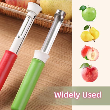 2-in-1 Apple Corer & Peeler 🍎🔪 , Stainless Steel Fruit Tool , Must-Have Kitchen Gadget ✨