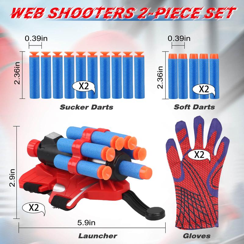 🎄New Year Sale 49% OFF - Web Shooters Toy with Spider Glove Launcher(🚀Free VIP shipping for two pcs ! )
