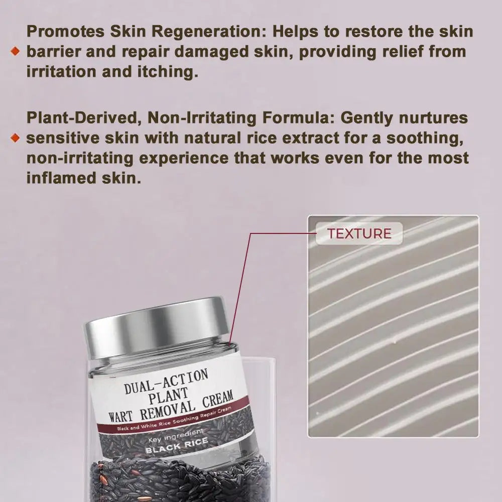 Virexo™ Black Rice Skin Repair Essence Cream (Removes warts and skin growths, improves keratin buildup and seborrheic dermatitis, follicular keratosis, age spots, and bruising)