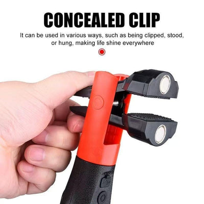 ✨Rechargeable Underhood Work Flashlight With A Magnetic Base And Hook✨