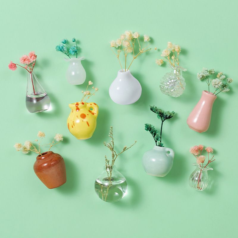🌸Small items = big home joy!🏺Mini Vase Magnets for Fridge