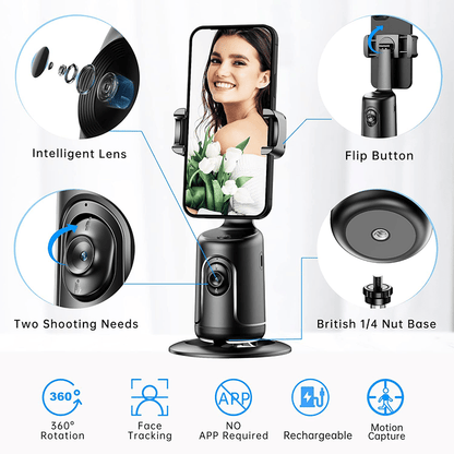 🔥Last Day Promotion 49% OFF🔥 - Smart AI Facial Recognition Phone Tripod🤳
