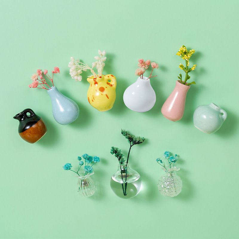 🌸Small items = big home joy!🏺Mini Vase Magnets for Fridge