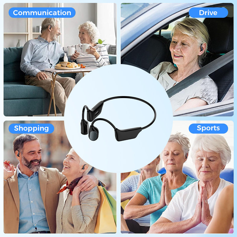 🌎Ends Today: 70% OFF!⏰👂Revitalize your ears again💖 💥 LIMITED TIME OFFER!🔥Bone Conduction Smart Hearing Aid Bluetooth Earphones