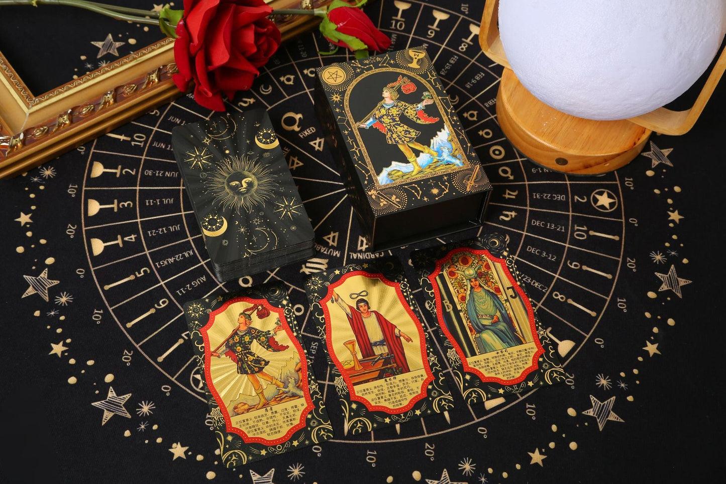 🔮Today Only 2nd 60% OFF!🔥Rose Gold Tarot Cards with Guide Book🔮