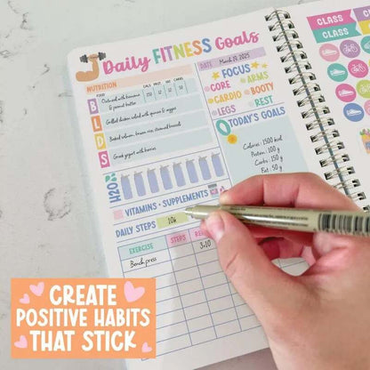 🔥Health & Fitness Journal 2026 | Exercise Planner & Weight Loss Tracker