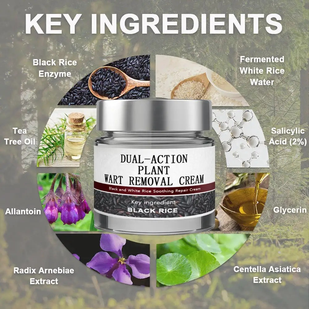 Virexo™ Black Rice Skin Repair Essence Cream (Removes warts and skin growths, improves keratin buildup and seborrheic dermatitis, follicular keratosis, age spots, and bruising)