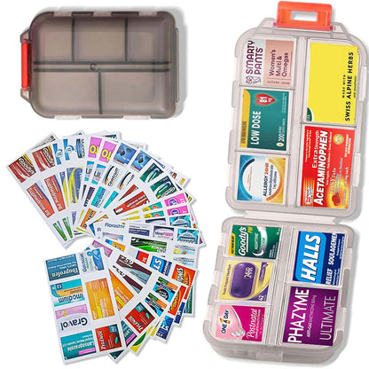 🌸Mother's Day Sale 49% OFF🔥Travel Pill Organizer Box (161 Labels for Customization)