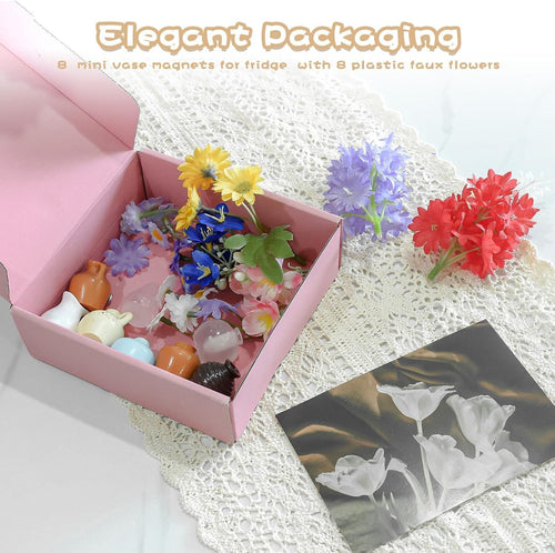 🌸Small items = big home joy!🏺Mini Vase Magnets for Fridge