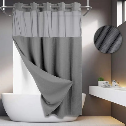 🔥LAST DAY 49% OFF🔥No Hook Shower Curtain with Snap in Liner