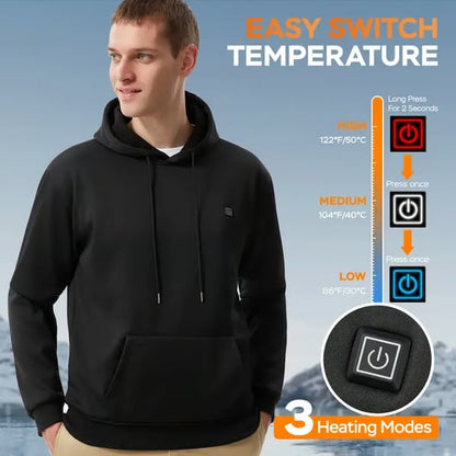 2nd One 60% OFF | FREE Shipping ✨🎉🎉Men's Smart Heated Hoodie