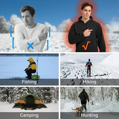 2nd One 60% OFF | FREE Shipping ✨🎉🎉Men's Smart Heated Hoodie