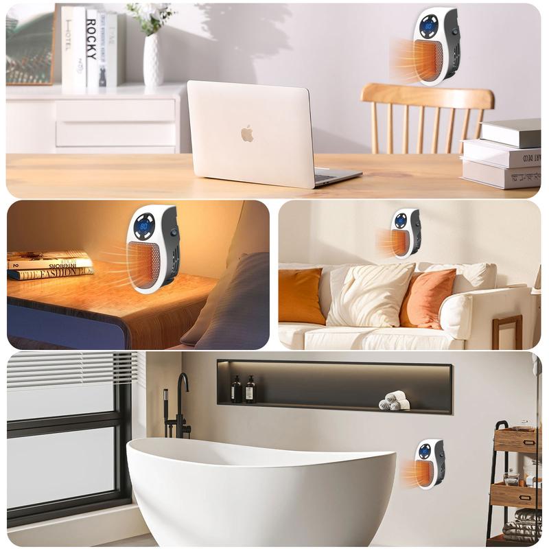 🔥Wall Outlet Space Heater with LED Display