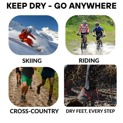 🧦 Unisex Crew Waterproof Socks – Neon Pulse