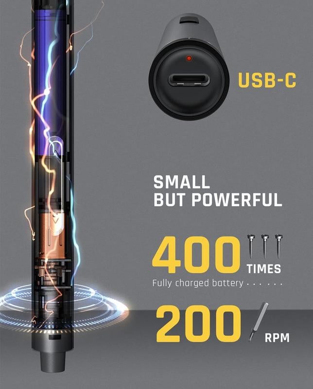 🎁Hot Promotion 50% OFF🔥E1 MAX 3.7V Mini Electric Screwdriver 50-in-1