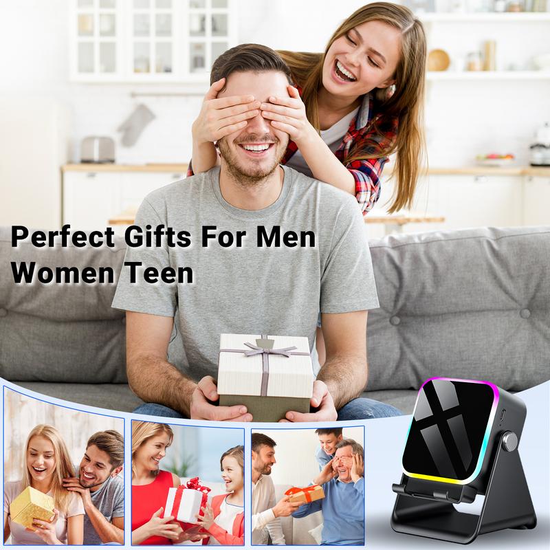 🎶📱  5-in-1 Wireless Induction Bluetooth Speaker with Adjustable Phone Stand