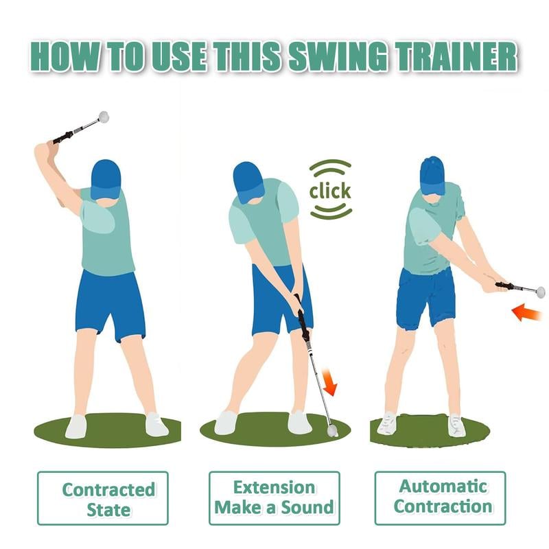 ⛳2nd 60% off🔥Telescopic club, Retractable Golf Swing Training Aid