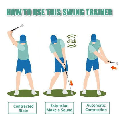 ⛳2nd 60% off🔥Telescopic club, Retractable Golf Swing Training Aid