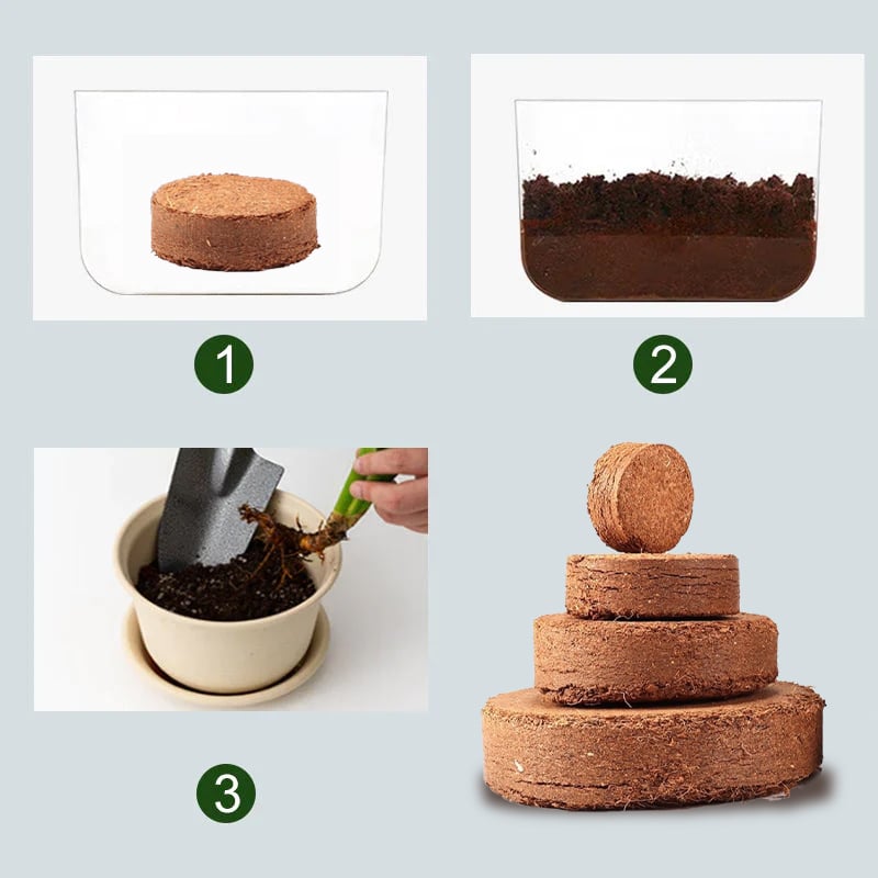 🔥LAST DAY 50% OFF🌱Premium Organic Coconut Coir Bricks for Plants