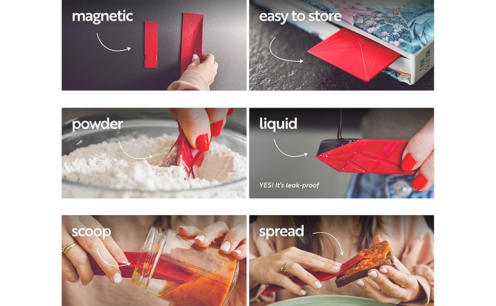 Original Flat 3-in-1 Folding Measuring Spoons