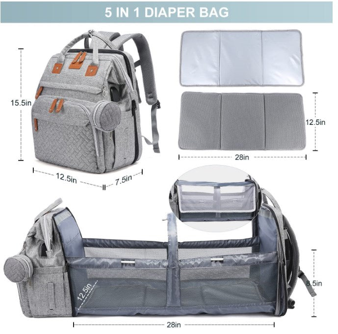🚼Free Shipping🍼Diaper Bag Backpack with Changing Station, Large Capacity, Newborn Essentials Must Haves
