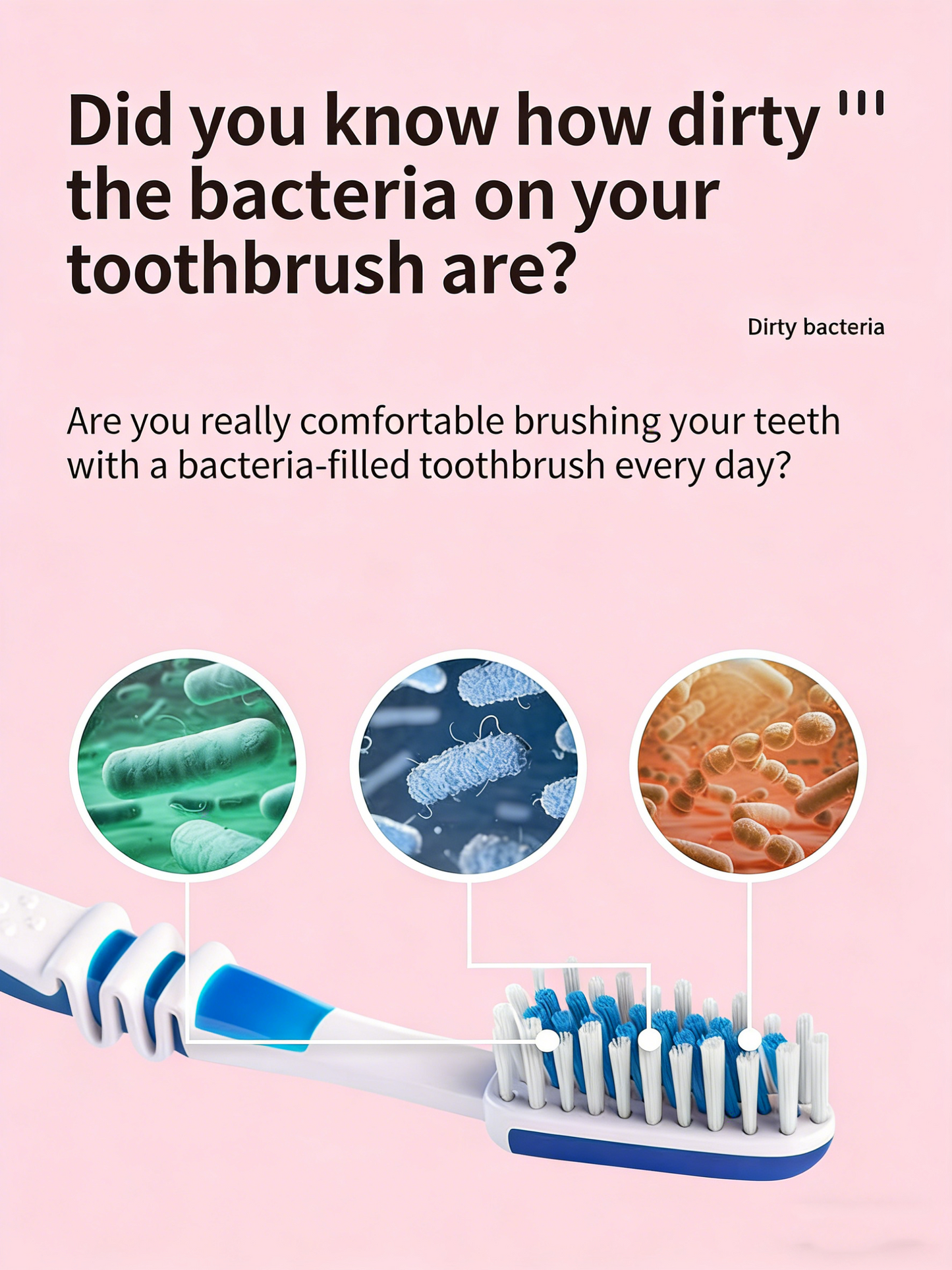 ❌🦠99% Germs Killed! Rechargeable UV Toothbrush Sanitizer – Perfect for Home & Travel