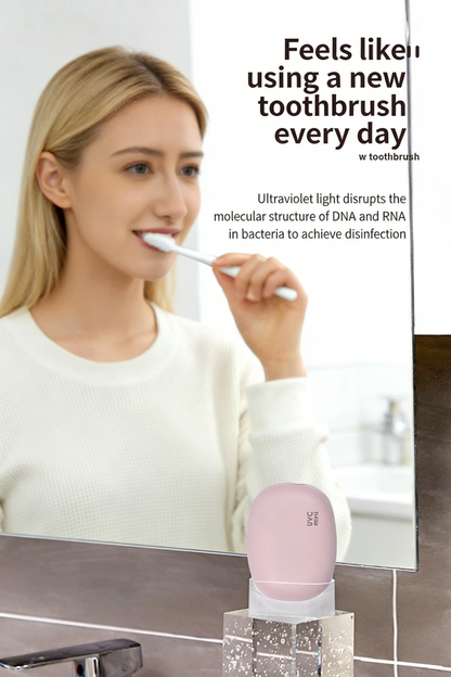 ❌🦠99% Germs Killed! Rechargeable UV Toothbrush Sanitizer – Perfect for Home & Travel