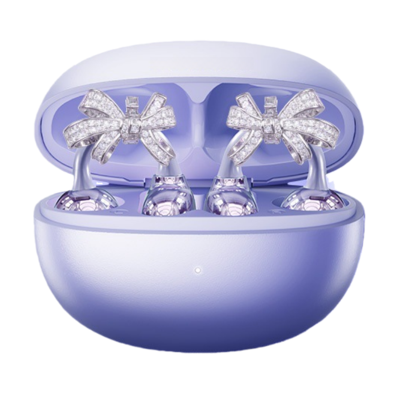 🎧2026 New Clip-On Open-Ear Headphones – Wireless Bluetooth Earbuds with AI Noise Cancelling, Rhinestone Decor & Water Resistant