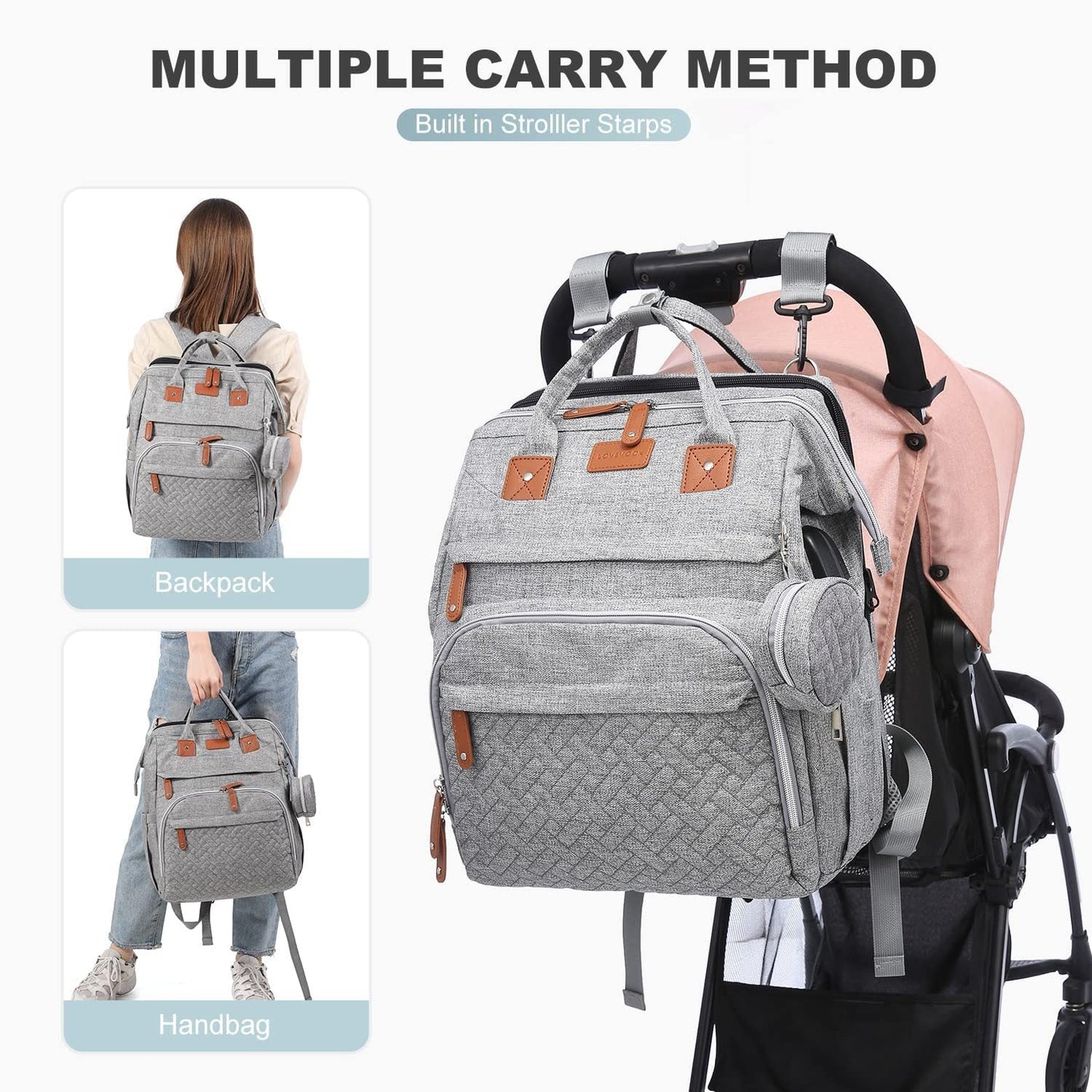 🚼Free Shipping🍼Diaper Bag Backpack with Changing Station, Large Capacity, Newborn Essentials Must Haves
