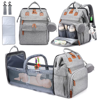 🚼Free Shipping🍼Diaper Bag Backpack with Changing Station, Large Capacity, Newborn Essentials Must Haves