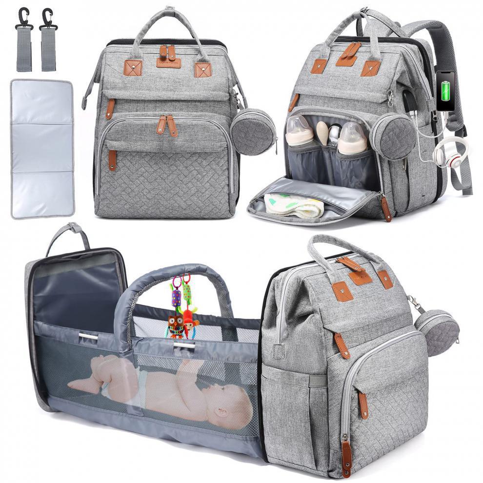 🚼Free Shipping🍼Diaper Bag Backpack with Changing Station, Large Capacity, Newborn Essentials Must Haves