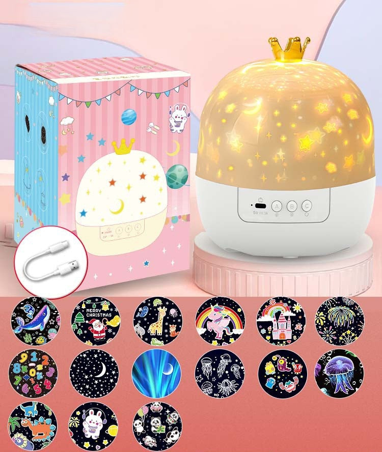 ⭐Projector Night Light for Kids 15 Sets of Films🌙Type-C Charging🔋