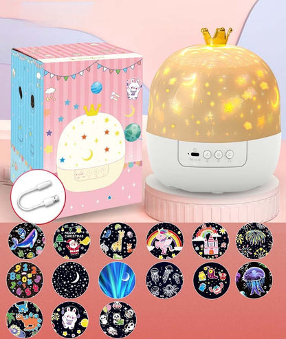 ⭐Projector Night Light for Kids 15 Sets of Films🌙Type-C Charging🔋