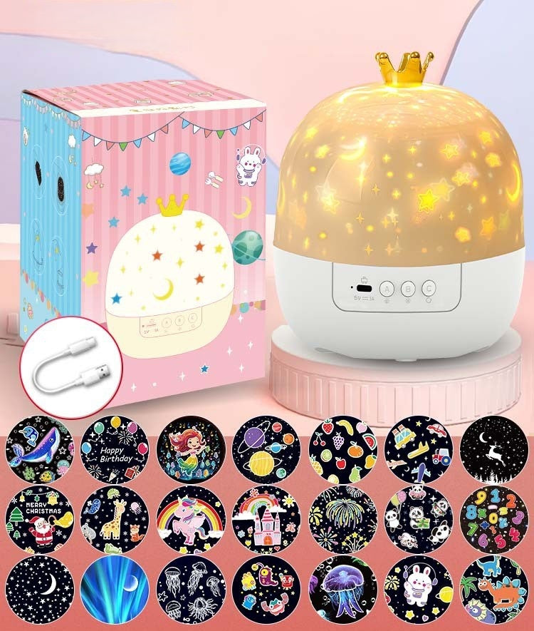 ⭐Projector Night Light for Kids 15 Sets of Films🌙Type-C Charging🔋