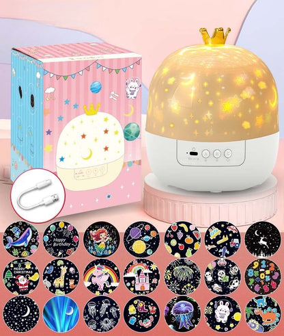 ⭐Projector Night Light for Kids 15 Sets of Films🌙Type-C Charging🔋