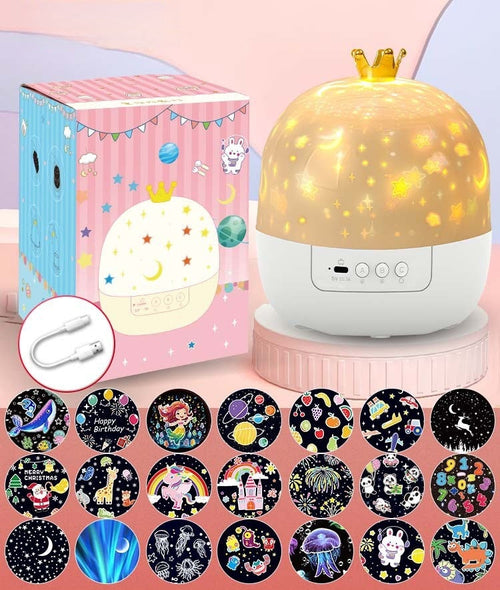 ⭐Projector Night Light for Kids 15 Sets of Films🌙Type-C Charging🔋