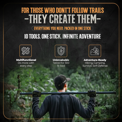 🦯2nd 60% OFF💸Made in U.S.A 15-in-1 Tactical Hiking Stick