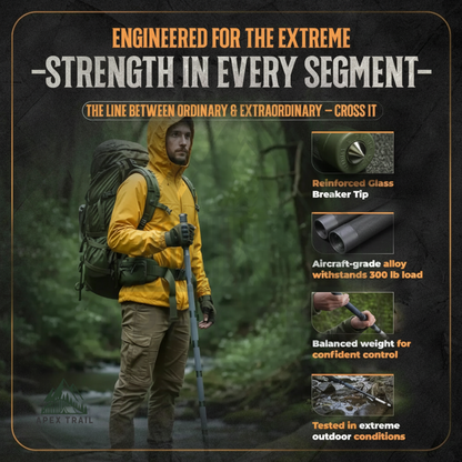 🦯2nd 60% OFF💸Made in U.S.A 15-in-1 Tactical Hiking Stick