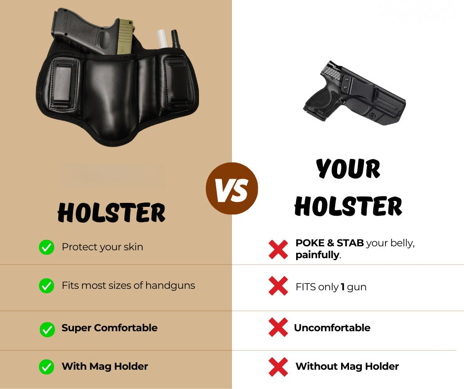 🔫Pancake Holster - Most comfortable holster for fat people in America