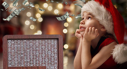 🎁 Hot Sale 50% OFF 🔥Retro Style Wooden Money Box with Counter Piggy Bank Handmade Saving Money Goal Piggy Bank