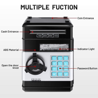 💥LAST DAY SALE 49% OFF-Cash Coin Can Safe Bank Electronic Coin Money Bank