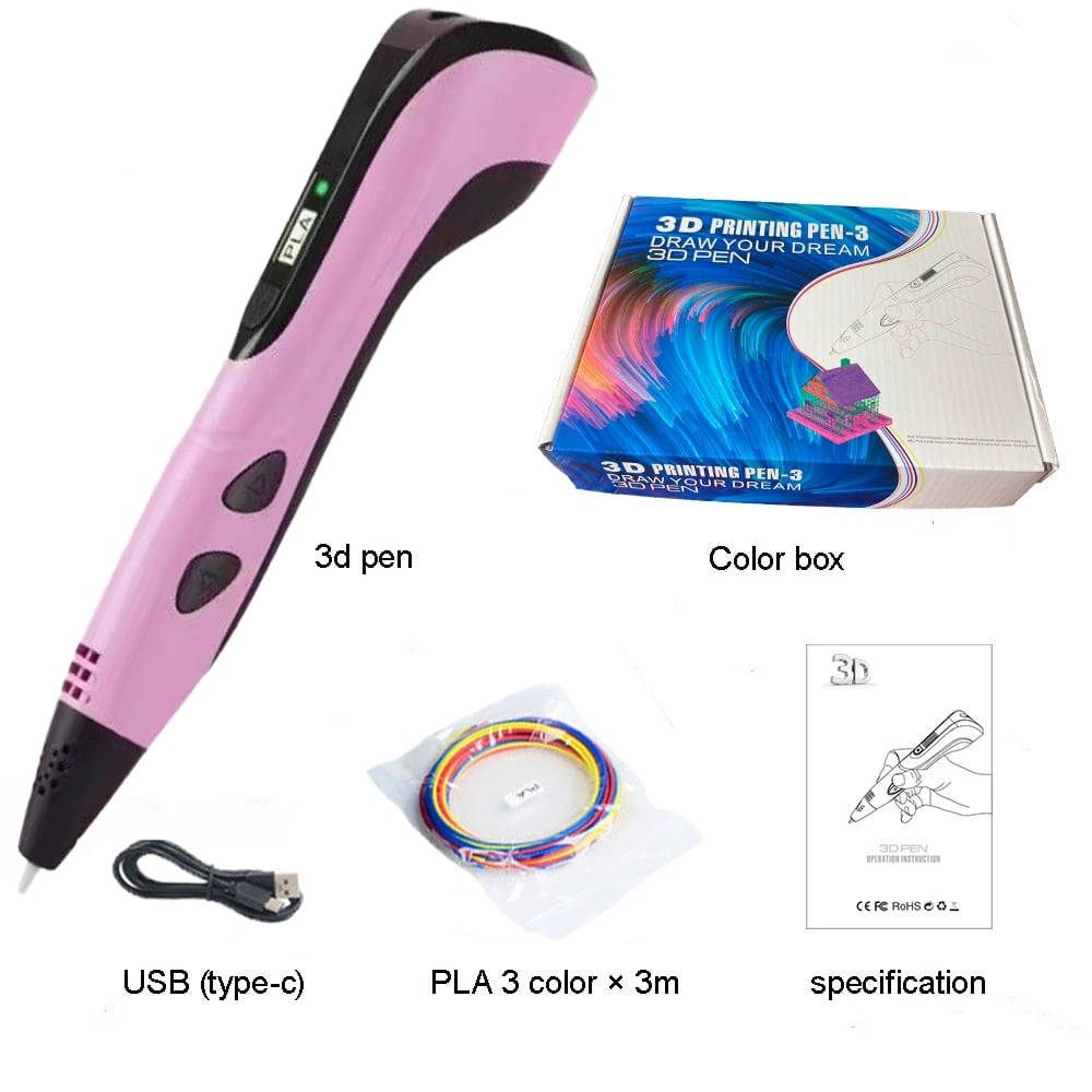 🎉🎁NEW 3D Printing Pen 3d Pen Set for Kids, LCD Display with PLA Filament