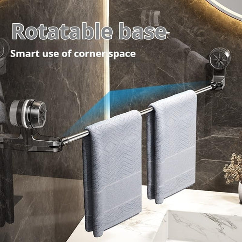 ⏰Limited-Time 49% Off - Christmas Special 🎄Stainless Steel Suction Cup Towel Rack